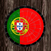Portugees vlagdartboard en Portugal/spelboard Dartbord