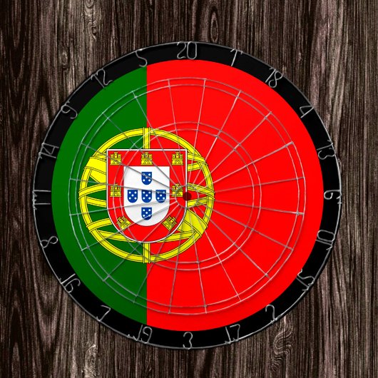 Portugees vlagdartboard en Portugal/spelboard Dartbord