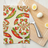 Portugees vlagpatroon theedoek (Quarter Fold)