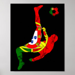 Portugees voetbalelftal Portugese vlag Poster