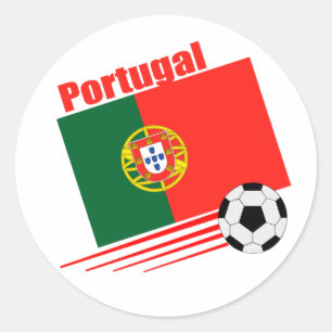 Portugees voetbalteam ronde sticker