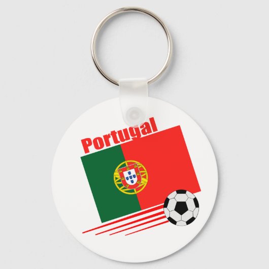 Portugees voetbalteam sleutelhanger (Voorkant)