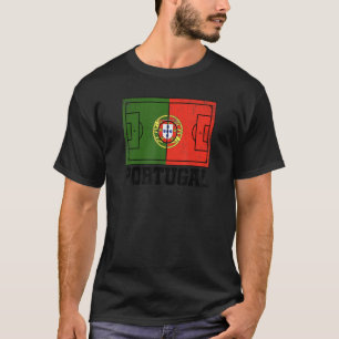 Portugees Voetbalveld Land Vlag Portugees Trots T-shirt