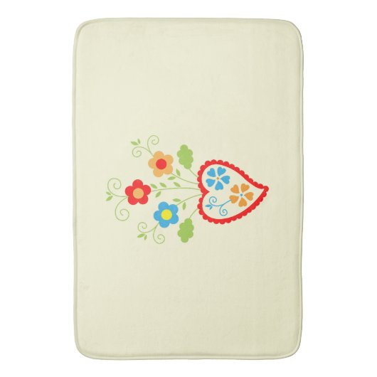 Portugees volkshart badmat (Voorkant Verticaal)