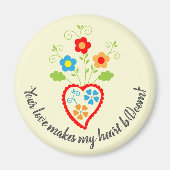 Portugees volkshart magneet (Voorkant)