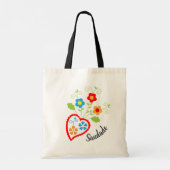 Portugees volkshart met saudade-woord tote bag (Achterkant)