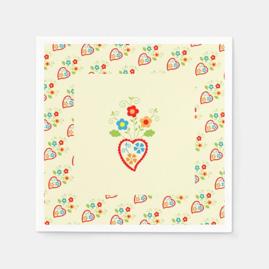 Portugees volkshart servet (Voorkant)