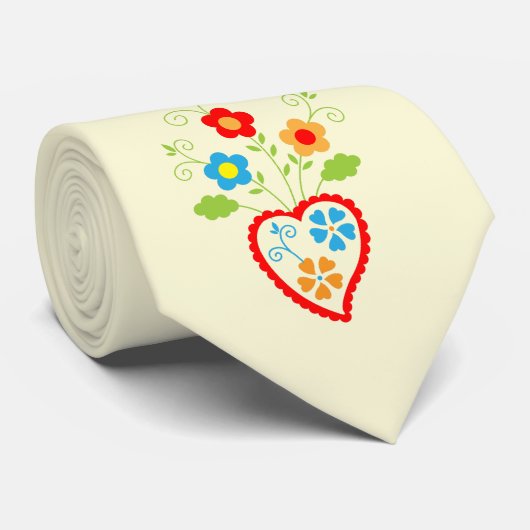 Portugees volkshart stropdas (Opgerold)