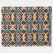 Portugees volkskunst design fleece deken (Voorkant (Horizontaal))
