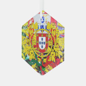 Portugees volkskunst keramisch ornament (Voorkant links)