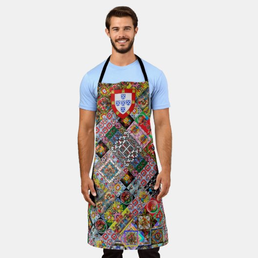 Portugees volkskunst ontwerp schort (Gedragen)