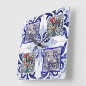 Portugees volkskunst ontwerp vierkante klok (Hoek)