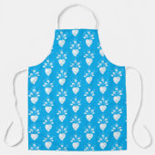 Portugees volksromantisch hart in bloesems patroon schort (Voorkant)