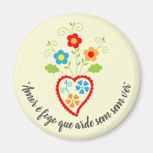 Portugees volksromantisch hart met de poëzie van C Magneet