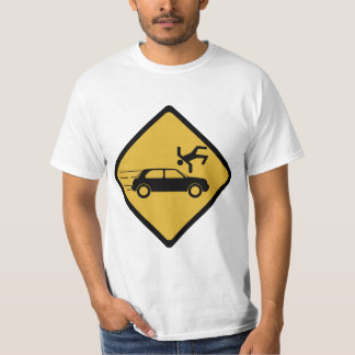 Portugees waarschuwingsbord - Let op auto's T-shirt
