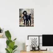 Portugees Water Dog Art Print Poster (Thuiskantoor)