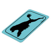 Portugees Water Dog Duiken Magneet (Linkerzijde)