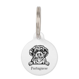 Portugees Water Dog gepersonaliseerde naamplaat Huisdierpenning