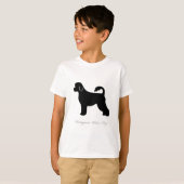 Portugees water Dog silhouette T-shirt (Voorkant volledig)