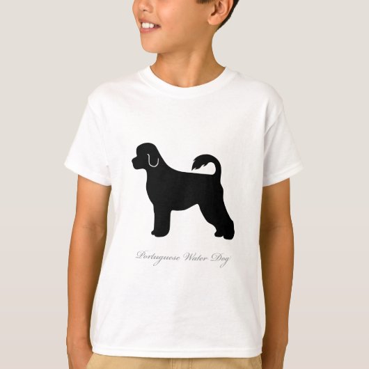 Portugees water Dog silhouette T-shirt (Voorkant)