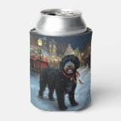 Portugees Water Hond Kerstfeest Seizoen Blikjeskoeler (Blikje Voorkant)