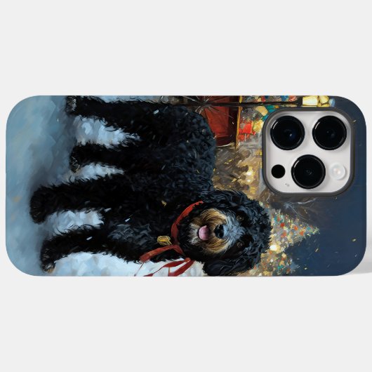Portugees Water Hond Kerstfeest Seizoen Case-Mate iPhone Case (Achterkant (horizontaal))