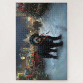 Portugees Water Hond Kerstfeest Seizoen Legpuzzel (Verticaal)