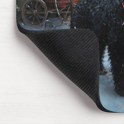 Portugees Water Hond Kerstfeest Seizoen Muismat (Hoek)