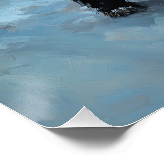 Portugees Water Hond Kerstfeest Seizoen Perfect Poster (Hoek)