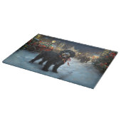 Portugees Water Hond Kerstfeest Seizoen Snijplank (Hoek)