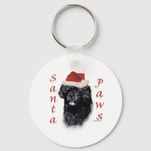 Portugees Water Hond Santa Paws Sleutelhanger