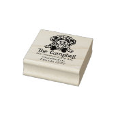 Portugees waterhond, Aangepast terugkeeradres, Rubberstempel (Stempel)