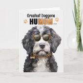 Portugees waterhond beste HuMOM ooit Moederdag Feestdagen Kaart (Voorkant)