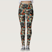 Portugees Waterhonden Hart Rozen Valentijnsdag Leggings (Voorkant)