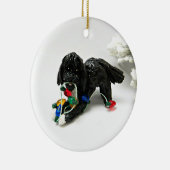 Portugees waterhondenkeramiek keramisch ornament (Rechts)