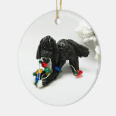 Portugees waterhondenkeramiek keramisch ornament (Links)