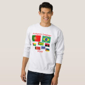 Portugees wereldsweatshirt trui (Voorkant volledig)