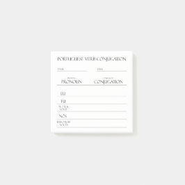 Portugees | Werkwoorden Vervoeging Praktijk Post-it® Notes