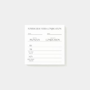 Portugees Werkwoorden Vervoeging Praktijk Post-it® Notes