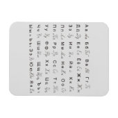 PORTUGESE ALFABET LETTERS SYMBOLTAAL MAGNEET (Horizontaal)