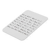 PORTUGESE ALFABET LETTERS SYMBOLTAAL MAGNEET (Linkerzijde)