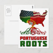 Portugese Amerikaanse rots Briefkaart (Voorkant / Achterkant)