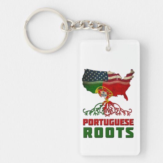 Portugese Amerikaanse rots Sleutelhanger (Voorkant)