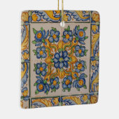 Portugese Azuleijo Premium Vierkantige Ornament (Rechts)