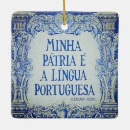 Portugese Azuleijo Premium Vierkantige Ornament