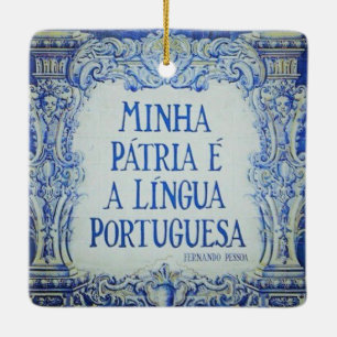 Portugese Azuleijo Premium Vierkantige Ornament