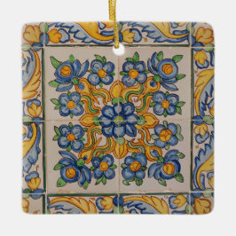 Portugese Azuleijo Premium Vierkantige Ornament