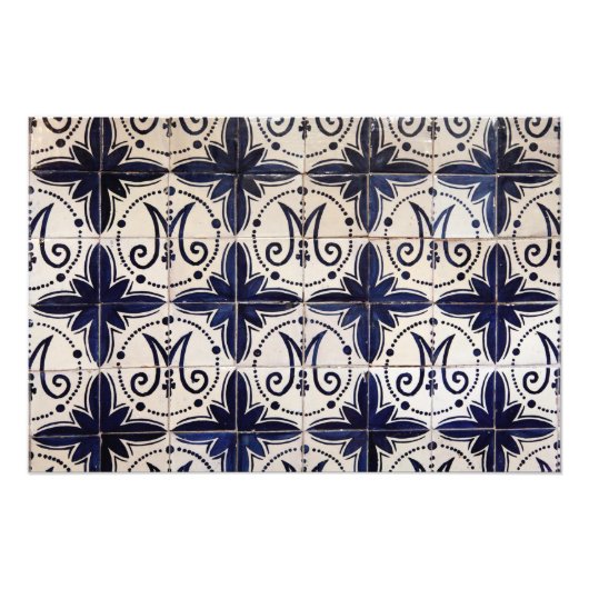  portugese azulejo foto afdruk (Voorkant)