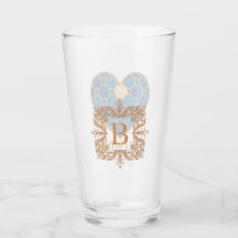 Portugese Azulejo Hart Glas Cup 