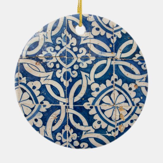 portugese azulejo keramisch ornament (Achterkant)